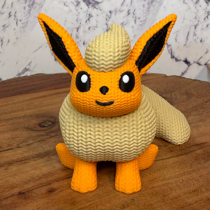 3D Printed Knitted Style Flareon Figure