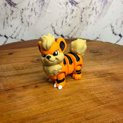 3D Printed Articulated Growlithe  Figure