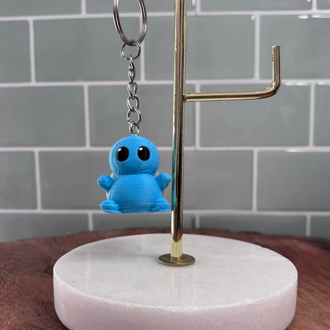 3D Printed Squirtle -Inspired Keychain – Solid Pokémon Accessory!
